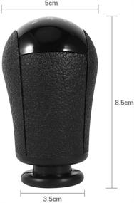 img 1 attached to Черная ручка переключения передачсо сменными рычагами для Ford Focus Mondeo MK3 S-MAX Galaxy Mustang Transit - Ручка ручного переключения передач автомобиля с пятью скоростями MT