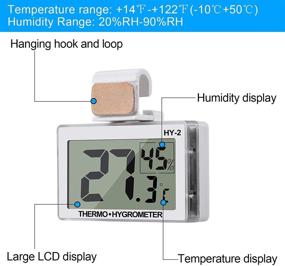 img 2 attached to Weewooday Hygrometer Thermometer Temperature Thermometer