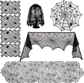 img 4 attached to 🎃 Halloween Decorative Rectangular Tablecloth - Sunnyglade