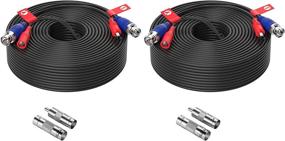 img 4 attached to 🔌 ZOSI 2 Pack 100ft Video Power Cable - BNC Extension Surveillance Camera Cables for Security Systems