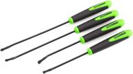 🔧 oemtools 25429 o-ring and seal remover set: ideal for easy removal and replacement of o rings and seals, suitable for mechanics and home garage use: 4 pack including 2 contoured and 2 spoon tips in green and black logo