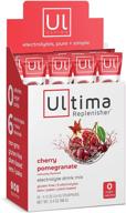 ultima replenisher hydrating electrolyte powder, cherry pomegranate, 20 count box - sugar-free, carb-free, calorie-free, keto-friendly, gluten-free, non-gmo, vegan logo