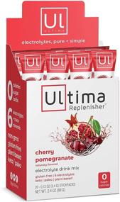 img 4 attached to Ultima Replenisher Hydrating Electrolyte Powder, Cherry Pomegranate, 20 Count Box - Sugar-Free, Carb-Free, Calorie-Free, Keto-Friendly, Gluten-Free, Non-GMO, Vegan