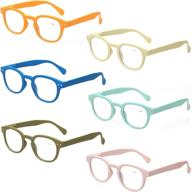 👓 affordable 6 pack of spring hinge color glasses – high-quality reading glasses with great value logo