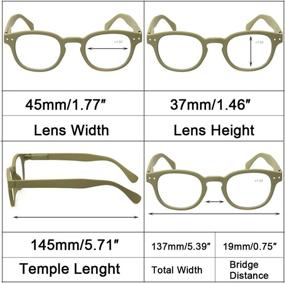 img 3 attached to 👓 Affordable 6 Pack of Spring Hinge Color Glasses – High-Quality Reading Glasses with Great Value