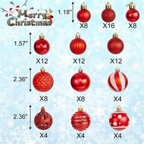 img 3 attached to Christmas Ornaments Shatterproof Decorative Decorations Seasonal Decor