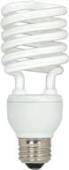 💡 satco s6276 23w medium base t2 mini spiral led bulb, 5000k, 120v, equal to 100w incandescent lamp, enclosed fixture compatible, 3-pack logo