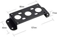 haloview backup camera adapter bracket compatible with furrion pre-wired rvs logo