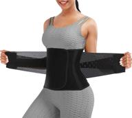 waist trainer belt for women and men - waist trimmer for weight loss - ab belt for slimming and body shaping. logo