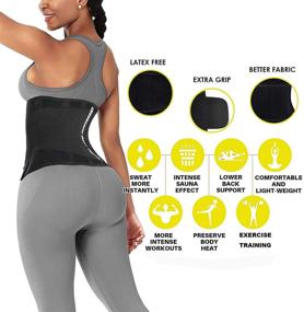 img 1 attached to Waist Trainer Belt for Women and Men - Waist Trimmer for Weight Loss - Ab Belt for Slimming and Body Shaping.