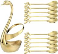 10-piece set of 4.7’’ decorative swan base holders logo