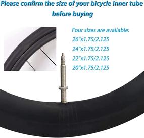 img 3 attached to 26 Inch Bike Tube with Tire Levers, Patches, Rubbing Sheet | 2 Pack - Fits 26x1.75/1.95/2.10/2.125 Tires | Schrader Valve F/V 48MM | Mountain Bike Tire