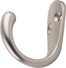 img 2 attached to Satin Nickel Robe Hook 5-Pack by Amazon Basics