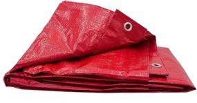 img 3 attached to Ft High Visibility RED Tarp Exterior Accessories for Towing Products & Winches