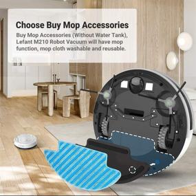 img 3 attached to Lefant M210 Robot Vacuum Cleaner Mop Accessories - Easy Installation and Removal, Washable & Reusable Mop Cloth, Strong Water-Locking, Does Not Require Water Tank