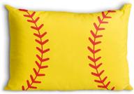 наволочка сшитая для мяча софтбола "stitches pillowcase softball pillows chalktalk логотип