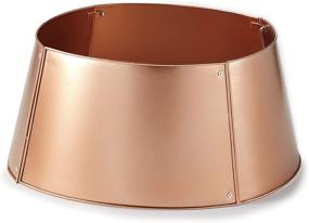 img 2 attached to Copper Round Design Tree Collar Base for Christmas Trees with Stylish Finish