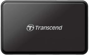 img 2 attached to 🔌 Transcend USB 3.0 4-портовый концентратор TS-HUB3K, черный: улучшенная передача данных и удобное подключение нескольких устройств