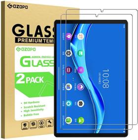 img 4 attached to 📱 2-Pack GOZOPO Защитная пленка для экрана для Lenovo Tab M10 FHD Plus (2-го поколения) - Закаленное стекло [Антицарапающее, 2.5D край] для 10.3-дюймового Lenovo Tab M10 FHD Plus