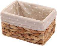 practical and stylish kingwillow rectangular wicker storage basket and bins: ideal organizer for art and craft supplies (small size) logo