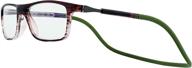 👓 slastik readers jabba brown/green +1.75: stylish and practical eye-friendly eyewear solution logo