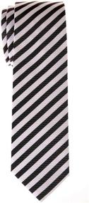 img 2 attached to 👔 Bold and Stylish: Retreez Stripe Woven Skinny Tie - The Ultimate Men's Accessory