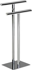 img 1 attached to 🧺 Stylish and Sturdy: Kings Brand Furniture Metal Modern Free-Standing Towel Rack Stand in Chrome - Convenient Storage Solution