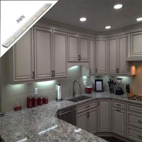 img 1 attached to Kichler 12014WH 4 Light Undercabinet Display Under Cabinet Light: The Perfect White Lighting Solution