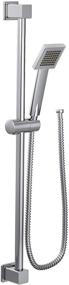 img 4 attached to 🚿 Moen S3879EP 90 Degree Handshower: Eco-friendly Handheld Shower with Slide Bar and Metal Hose, Chrome Finish