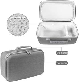 img 2 attached to 👜 LEFOR·Z Gray Hard Case for Cricut Joy Machine and Accessories: Portable Water-Resistant Travel Storage Bag