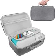 👜 lefor·z gray hard case for cricut joy machine and accessories: portable water-resistant travel storage bag logo
