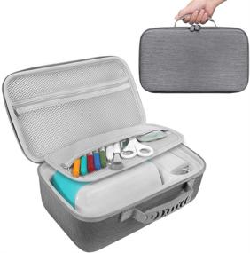 img 4 attached to 👜 LEFOR·Z Gray Hard Case for Cricut Joy Machine and Accessories: Portable Water-Resistant Travel Storage Bag