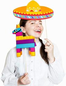 img 2 attached to 🎉 Fiesta Photo Booth Props by PartyGraphix: 32-Piece Kit for an Authentic Mexican Photo Booth Experience