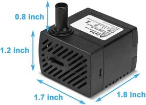 img 3 attached to 🐠 DaToo 95GPH 5W Small Submersible Water Pump: Ultra Quiet Fountain Pump for Aquarium, Fish Tank, Pond, Statuary & Hydroponics