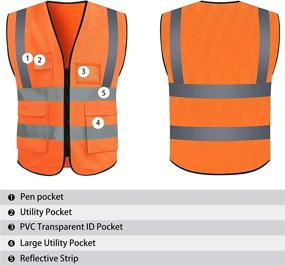 img 1 attached to 🔒 Enhance Safety with VICRR Visibility Safety Reflective Pockets—Occupational Health & Safety Products