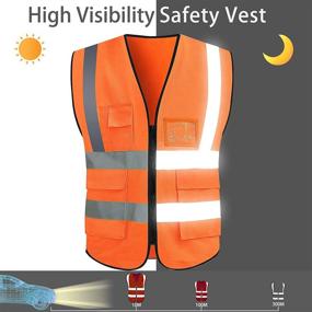 img 2 attached to 🔒 Enhance Safety with VICRR Visibility Safety Reflective Pockets—Occupational Health & Safety Products