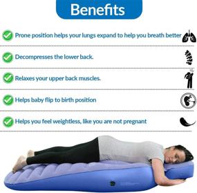 img 1 attached to 🤰 Cozy Bump Pregnancy Pillow: The Ultimate Prone Sleeping Solution and Maternity Pillow for a Restful Pregnancy