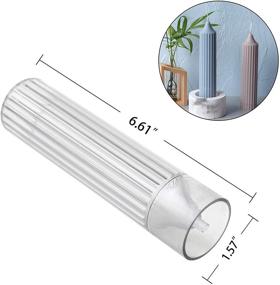 img 2 attached to Spiral Cylinder Candle Mold 1.35x6.04 Inch - Durable Plastic Supplies for Making Wedding Dinner Candles