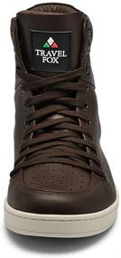 img 2 attached to Stylish Fashion Sneakers for Men: TRAVEL FOX Leather High Tops with Lace-Up