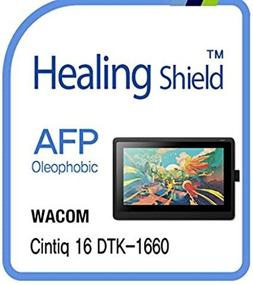 img 4 attached to 📱 WACOM Cintiq 16 DTK 1660 Screen Protector - AFP Oleophobic Coating, Clear LCD Shield Guard Film for Enhanced Protection