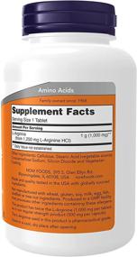 img 3 attached to Now Supplements L-Arginine 1000mg: Nitric Oxide Precursor, Amino Acid, 120 Tablets - Boost Performance!