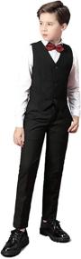img 1 attached to 🤵 Tuxedo Wedding Toddler Formal Dresswear Boys' Clothing: Suits & Sport Coats For Special Occasions