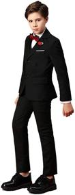 img 2 attached to 🤵 Tuxedo Wedding Toddler Formal Dresswear Boys' Clothing: Suits & Sport Coats For Special Occasions