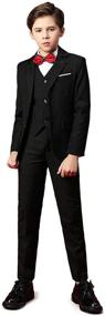 img 4 attached to 🤵 Tuxedo Wedding Toddler Formal Dresswear Boys' Clothing: Suits & Sport Coats For Special Occasions