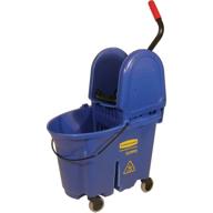 🧼 rubbermaid commercial wavebrake 2.0 35 qt down-press mop bucket and wringer, blue - trusted efficiency for superior quality cleaning logo