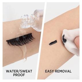 img 1 attached to 💧 LASHVIEW Black Eyelash Glue - Latex-Free & Waterproof | Strong Hold for Sensitive Eyes | Suitable for False Eyelashes - 5g