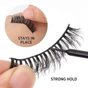 img 2 attached to 💧 LASHVIEW Black Eyelash Glue - Latex-Free & Waterproof | Strong Hold for Sensitive Eyes | Suitable for False Eyelashes - 5g