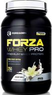 🏋️ протеиновый порошок forzagen whey - протеин с низким содержанием углеводов, 25 г протеина, без добавленного сахара - протеиновый порошок с лучшим вкусом, добавка для набора массы (2 фунта, кремовая ваниль) логотип