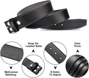 img 1 attached to 👞 HJones Leather Buckle Replacement: The Perfect Men's Accessory Upgrade
