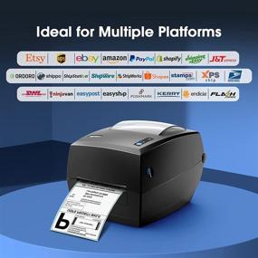img 3 attached to 🖨️ High Speed Compatible IDPRT Shipping Printer - Direct Printing